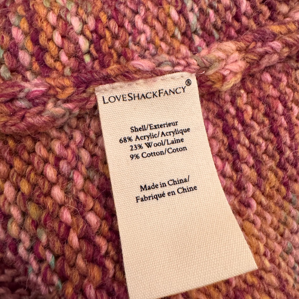 LoveShackFancy Women's Multicolor Knit Sweater - Picture 5 of 6